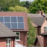 Solar PV panels on a British roof